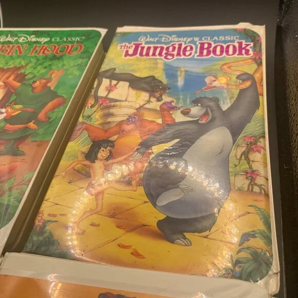 Lot of 4 Walt Disney 1990's Assorted Disney VHS Tapes